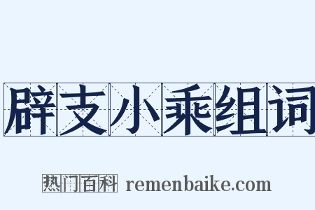 辟支小乘组词是什么意思的图片